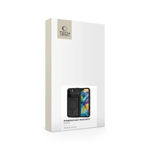 Tech-protect Powercase Magsafe 7000mah Iphone 16 Pro Fekete Tok - 5