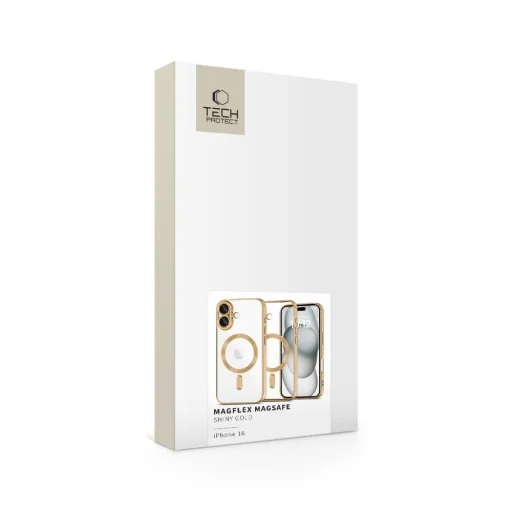 Tech-protect Magflex Magsafe Iphone 16 Shiny Gold Tok - 2