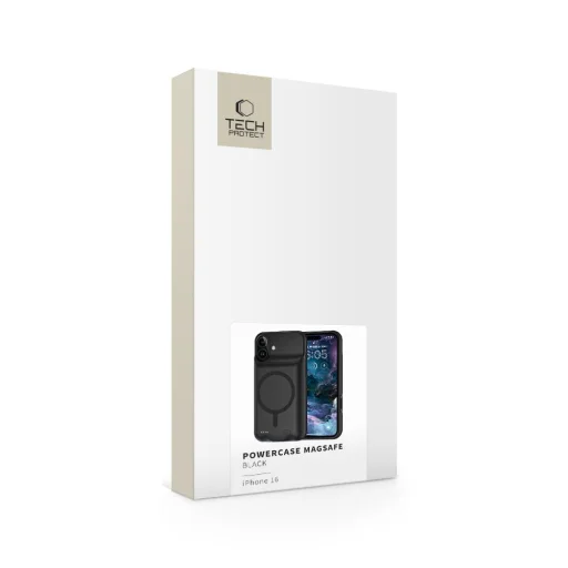 Tech-protect Powercase Magsafe 7000mah Iphone 16 Fekete Tok - 5