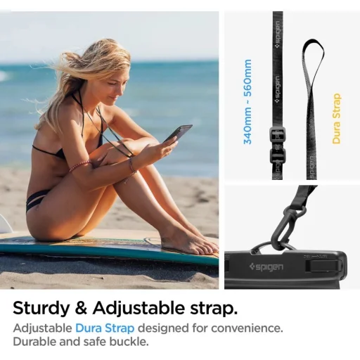 Spigen Aqua Shield A601 tok vízálló IPX8 - fekete 2 db - 14