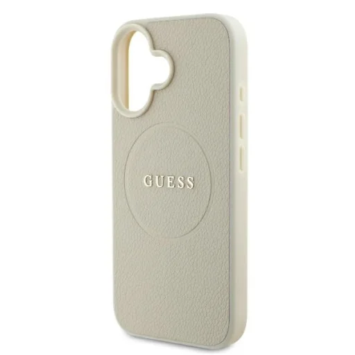  iPhone 16 bézs GUESS kemény tok Grained Gold Ring MagSafe GUHMP16SPGHSMME - 7