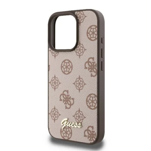  Apple iPhone 16 Pro Max barna GUESS Original Case keménytok Peony Script MagSafe GUHMP16XPGPYSW - 6