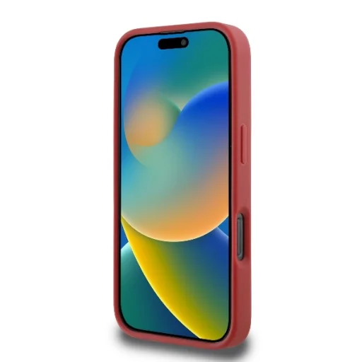  iPhone 16 Pro Max Piros Eredeti KARL LAGERFELD kemény tok párnázott aláírással KLHCP16XPQDSMGR - 5