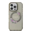  iPhone 16 Pro Fekete Original Case GUESS IML Flowers Wreath Magsafe GUHMP16LHFWFCK tok - 3