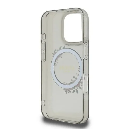  iPhone 16 Pro Fekete Original Case GUESS IML Flowers Wreath Magsafe GUHMP16LHFWFCK tok - 7