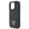  iPhone 16 Pro fekete Original Case GUESS hardcase Leather 4G Triangle Strass Magsafe GUHCP16LP4TDPK tok thumbnail