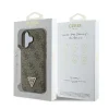  iPhone 16 Plus Original Case GUESS hardcase Leather 4G Triangle Strass Magsafe GUHCP16MP4TDPW tok barna thumbnail