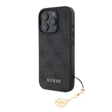  iPhone 16 Pro Max Szürke Guess 4G Charm tok Tone on Tone