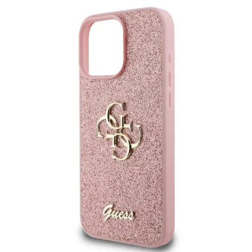 iPhone 16 Pro rózsaszín Original Case GUESS keménytok Rögzített Csillogó Nagy 4G GUHCP16LHG4SGp - 7