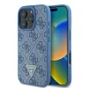  iPhone 16 Pro Max kék Original Case GUESS hardcase Leather 4G Triangle Strass Magsafe GUHCP16XP4TDPB tok thumbnail