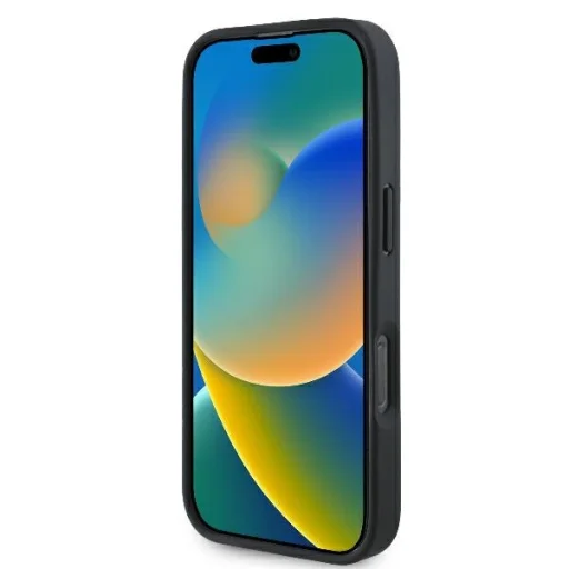  iPhone 16 Pro Fekete BMW Eredeti Tok kemény tok Signature Bőr Fél Textúrált & Kör MagSafe BMHMP16L23RTPK - 5