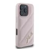  iPhone 16 Pro Pink Eredeti Pouch KARL LAGERFELD keménytok Steppelt Signature KLHCP16LPQDSMGP tok thumbnail