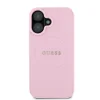  iPhone 16 Pink Guess PU Grained Classic Logo MagSafe tok - 2