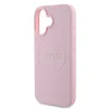 iPhone 16 Pink Guess PU Grained Classic Logo MagSafe tok - 4