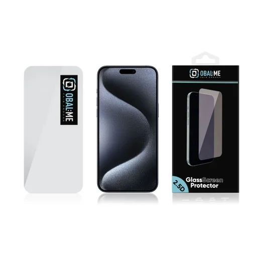 OBAL:ME 2.5D edzett üvegfólia Apple iPhone 16 Prohoz, átlátszó - 3