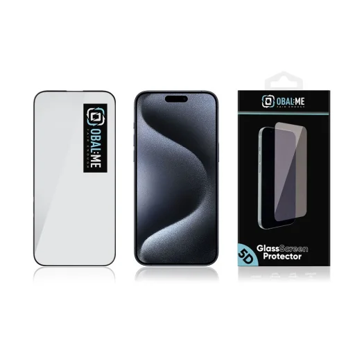 OBAL:ME 5D üvegfólia Apple iPhone 16 Pro fekete - 3