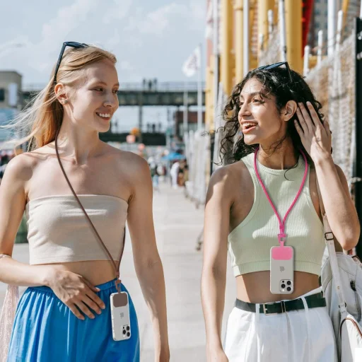 Tech-protect C5s Kereszttest Szíj Baby Pink - 3