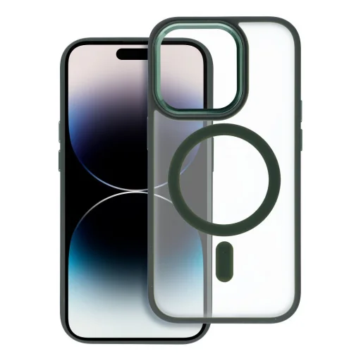 MATTE MAG TAKARÓ tok kompatibilis MagSafe technológiával IPHONE 16 Pro zöld - 3
