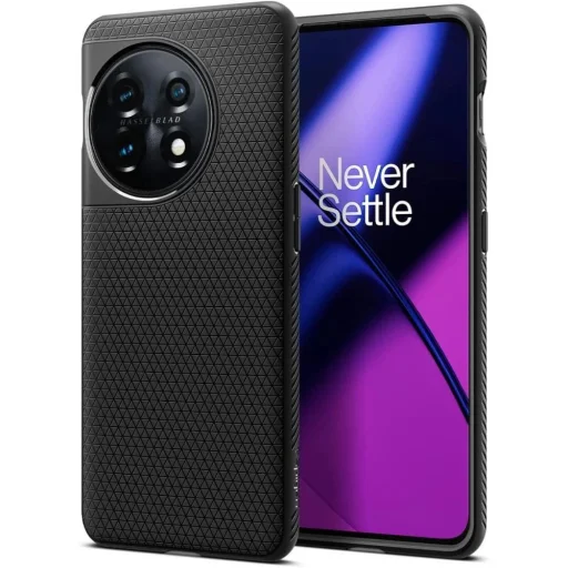  OnePlus 11 5G Matt Fekete Spigen Liquid Air tok - 1