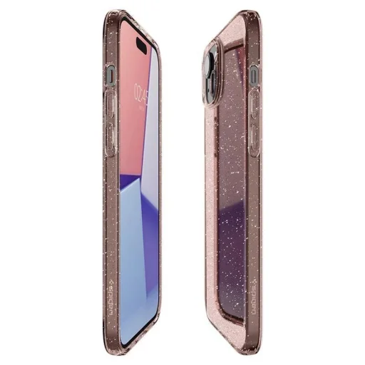  iPhone 15 Plus Glitter Crystal Rose Spigen Liquid Crystal tok - 12
