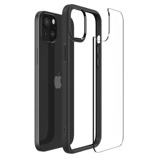  iPhone 15 Plus Matt fekete Spigen Crystal Hybrid tok - 13