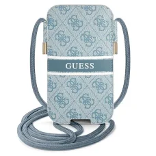 Guess kézitáska GUPHM4GDBL 6.1" kék/kék keménytok 4G Stripe