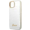 Guess GUHCP14MHGCRHS iPhone 14 Plus 6.7" ezüst / ezüst keménytok Croco Collection tok - 6