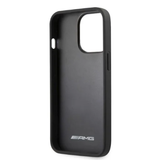 AMG Leather Curved Lines tok iPhone 13 Pro Max - fekete - 7