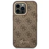 Guess GUHCP14XHG4SHW iPhone 14 Pro Max 6.7" barna/barna kemény tok 4G Vintage Gold Logo tok thumbnail