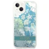 Guess GUHCP14MLFLSN iPhone 14 Plus 6.7" zöld keménytok Flower Liquid Glitter tok - 3