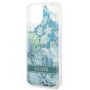 Guess GUHCP14MLFLSN iPhone 14 Plus 6.7" zöld keménytok Flower Liquid Glitter tok - 6