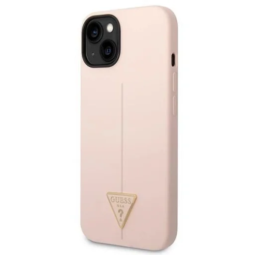 Guess GUHCP14SSLTGP iPhone 14 6.1" pink/pink hardcase Silicone Triangle tok - 2