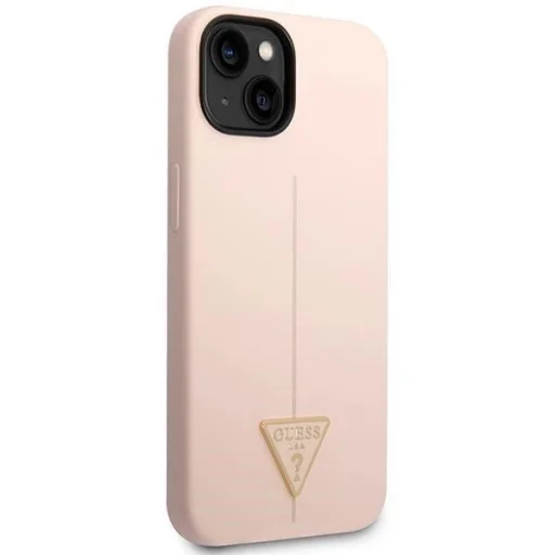 Guess GUHCP14SSLTGP iPhone 14 6.1" pink/pink hardcase Silicone Triangle tok - 4