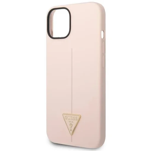 Guess GUHCP14SSLTGP iPhone 14 6.1" pink/pink hardcase Silicone Triangle tok - 6