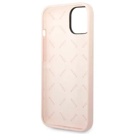 Guess GUHCP14SSLTGP iPhone 14 6.1" pink/pink hardcase Silicone Triangle tok - 7