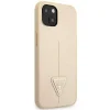 Guess GUHCP14SPSATLE iPhone 14 6,1" bézs tok SaffianoTriangle Logo thumbnail