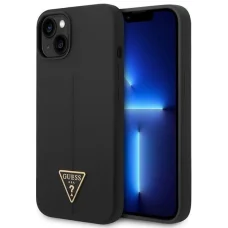 Guess GUHCP14MSLTGK iPhone 14 Plus 6.7" fekete/fekete tok Szilikon Háromszög