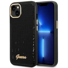 Guess GUHCP14MHGCRHK iPhone 14 Plus 6.7" fekete kemény tok Croco Collection