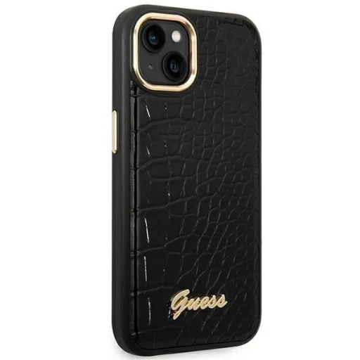 Guess GUHCP14MHGCRHK iPhone 14 Plus 6.7" fekete kemény tok Croco Collection - 4