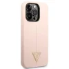 Guess GUHCP14XSLTGP iPhone 14 Pro Max 6.7" pink/pink hardcase Silicone Triangle tok - 4