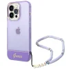 Guess GUHCP14XHGCOHU iPhone 14 Pro Max 6.7" lila/lila keménytok Translucent Pearl Strap - 1