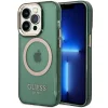 Guess GUHMP14XHTCMA iPhone 14 Pro Max 6.7" green/khaki kemény tok Gold Outline Translucent MagSafe tok thumbnail