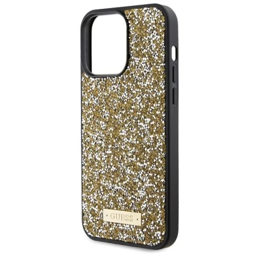Guess Rhinestone Metal Logo tok iPhone 15 Pro - sárga - 6