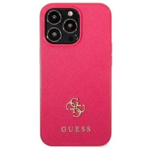 Guess Saffiano 4G Small Metal Logo tok iPhone 13 Pro rózsaszín - 3