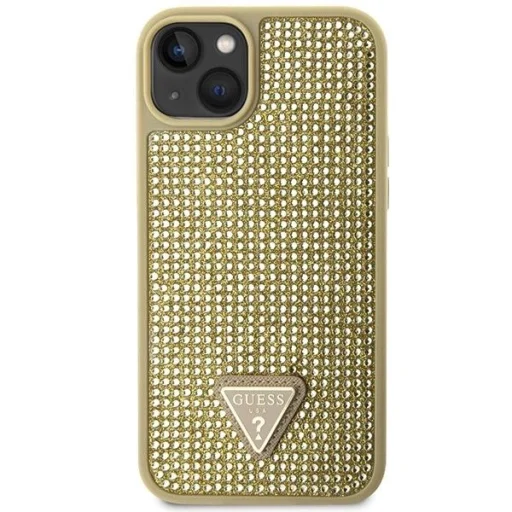 Guess GUHCP14MHDGTPD iPhone 14 Plus 6.7" arany/arany keménytok Rhinestone Triangle tok - 3