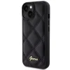 Guess Quilted Metal Logo tok iPhone 15 - fekete thumbnail