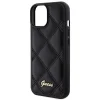Guess Quilted Metal Logo tok iPhone 15 - fekete thumbnail