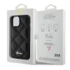 Guess Quilted Metal Logo tok iPhone 15 - fekete thumbnail