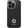 Guess GUHCP13LM4DGPK tok iPhone 13 Pro - fekete Szilikon Logó Strass 4G tok thumbnail
