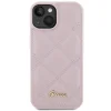 Guess Quilted Metal Logo tok iPhone 15 - rózsaszín thumbnail